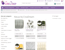 Tablet Screenshot of creadream.nl